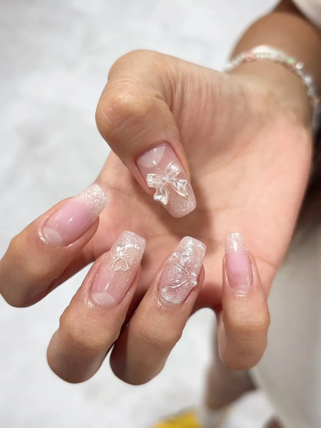 透明自然延長美甲 · JIA NAIL 美甲 明洞