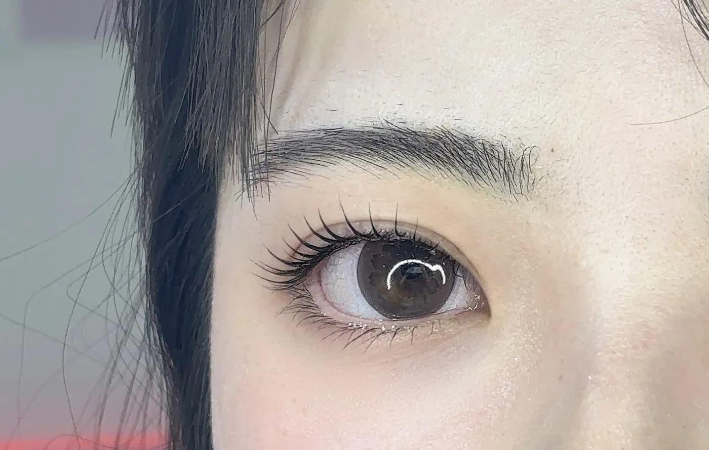 接睫毛完成特寫 · JIA NAIL 美甲 明洞